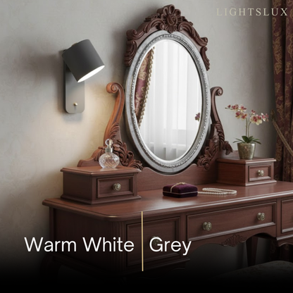 Modern Wall Lamp – Rotatable Cylinder Macaron Color Palette for Bedroom Living Room