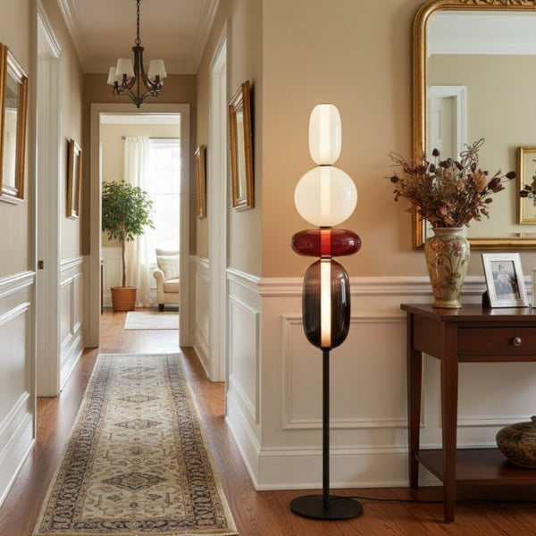 Prisma Modern Floor Lamp – Hand-Blown Crystal Interactive Design