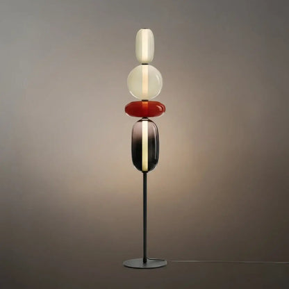 Prisma Modern Floor Lamp – Hand-Blown Crystal Interactive Design