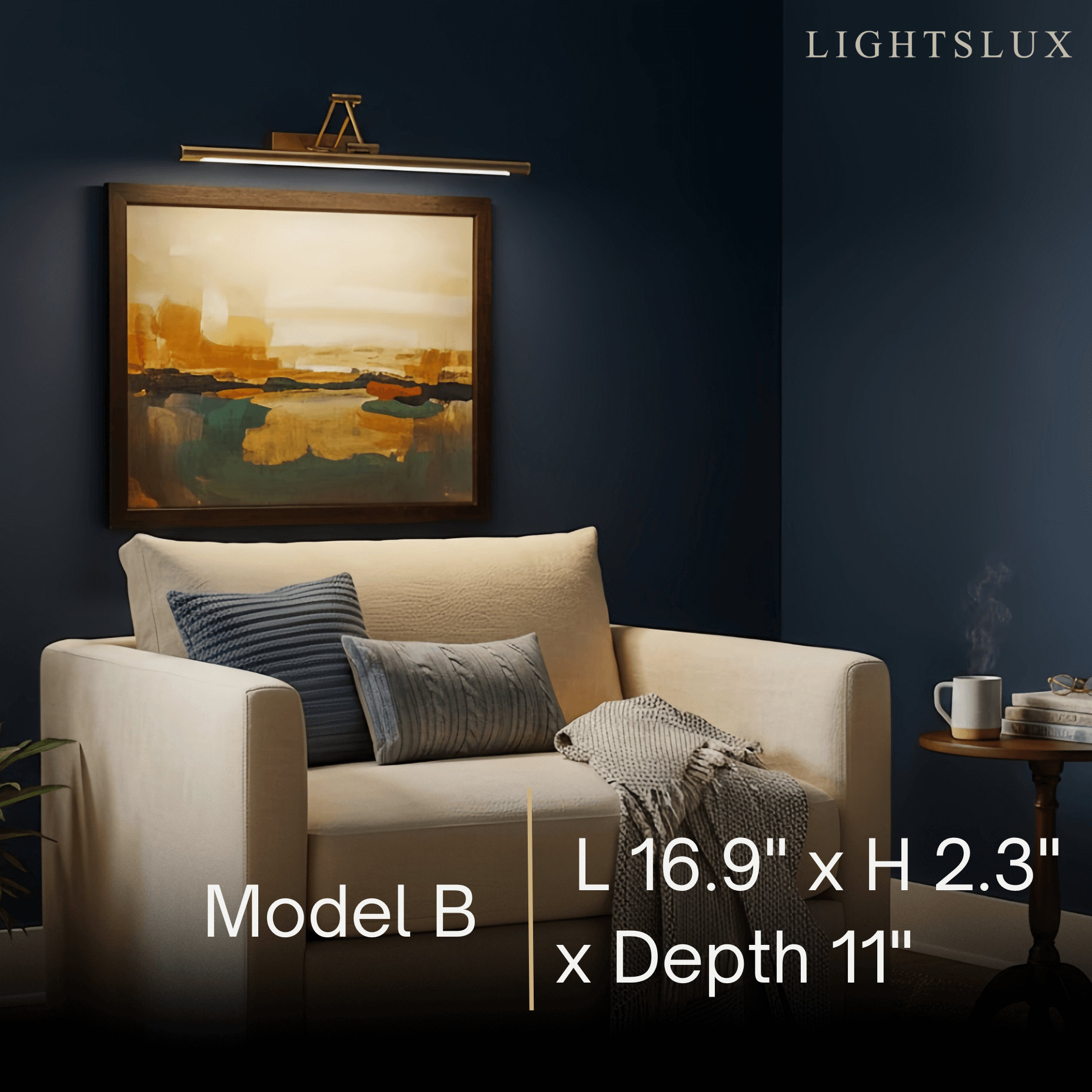 Arcato Modern Adjustable Wall Lamp — Polished Brass Integrated LED