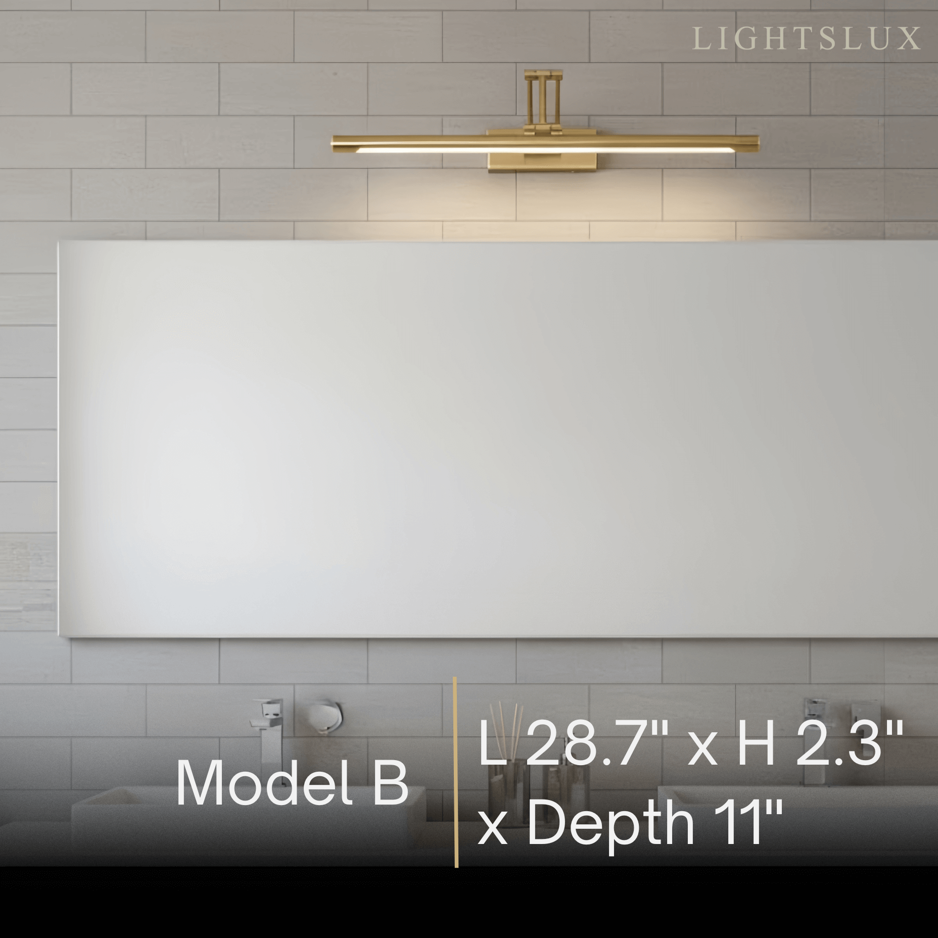 Arcato Modern Adjustable Wall Lamp — Polished Brass Integrated LED