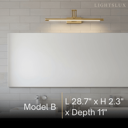 Arcato Modern Adjustable Wall Lamp — Polished Brass Integrated LED