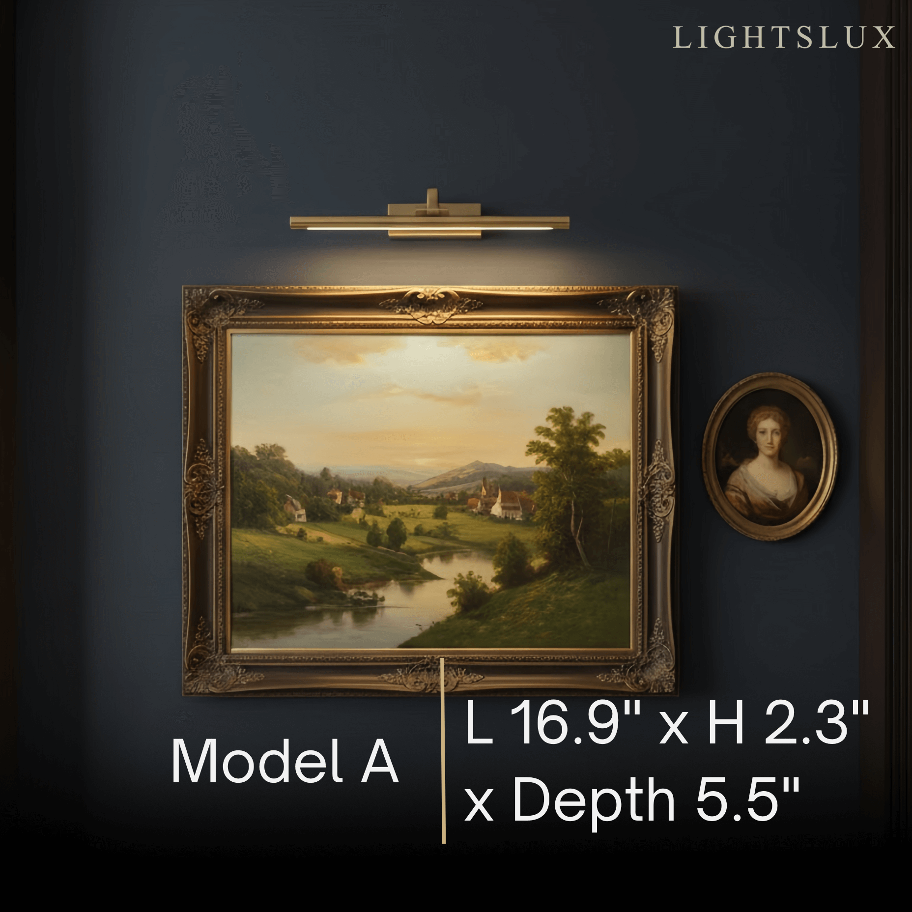 Arcato Modern Adjustable Wall Lamp — Polished Brass Integrated LED