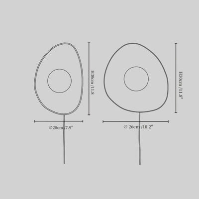  Wall Light — Handcrafted Ceramic & Translucent Glass for Living Room