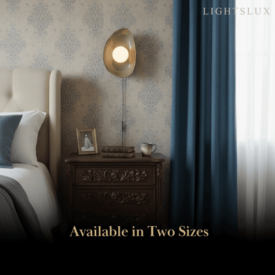  Wall Light — Handcrafted Ceramic & Translucent Glass for Living Room