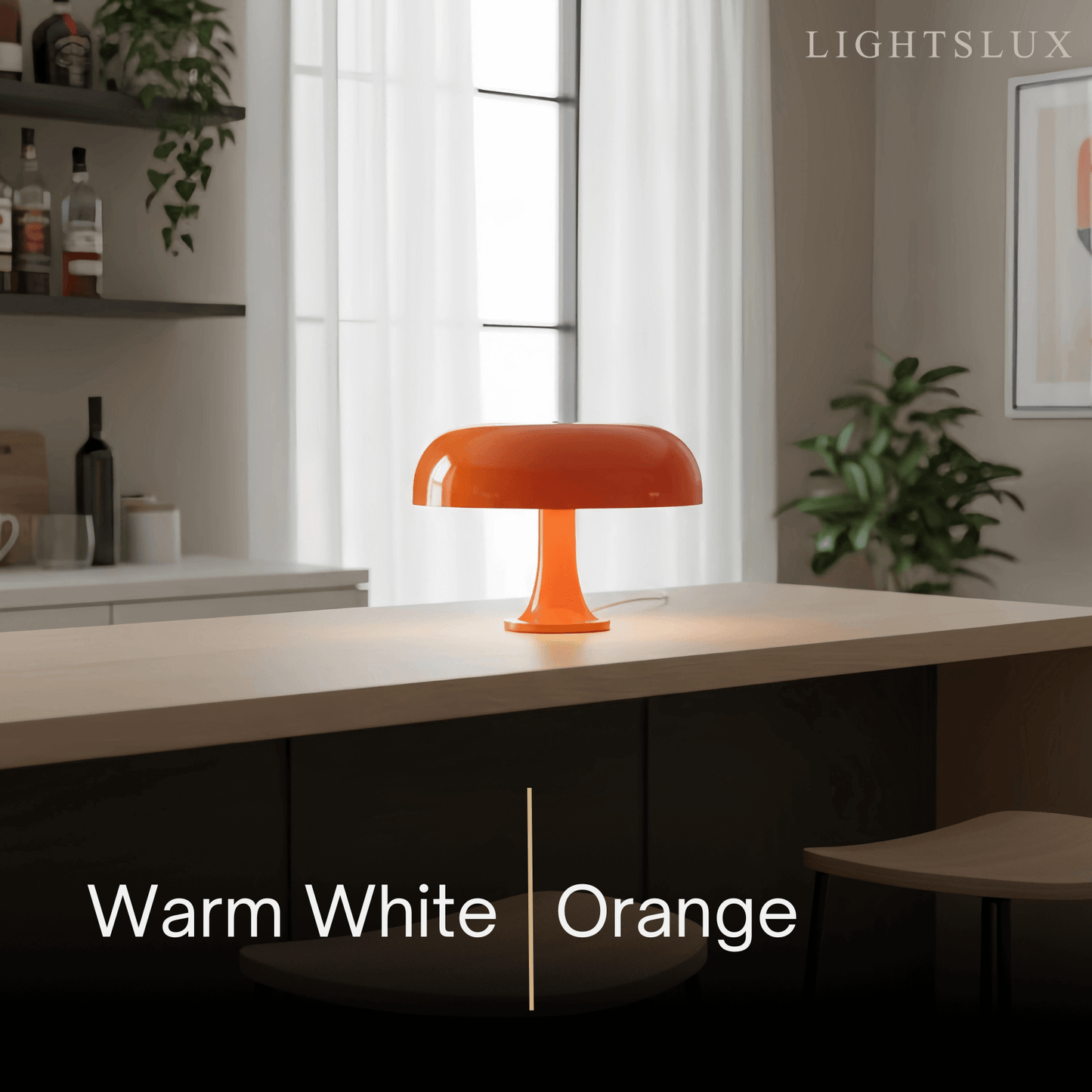 Mahara Mid-Century Modern Mushroom Table Lamp