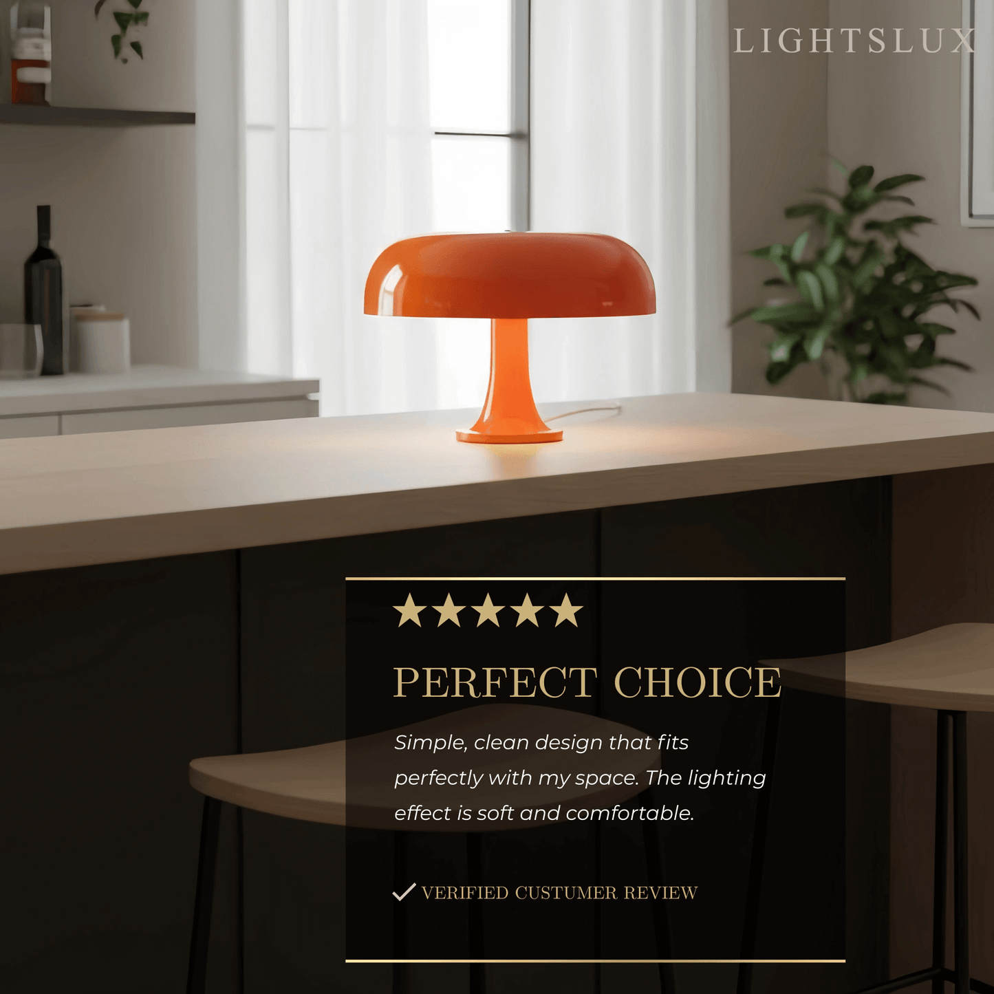 Mahara Mid-Century Modern Mushroom Table Lamp