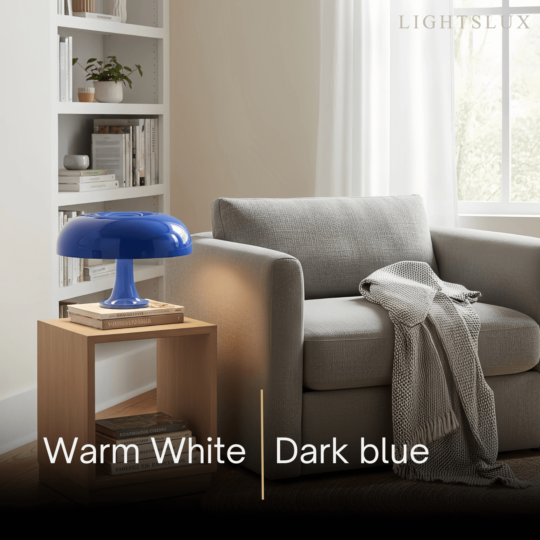 Mahara Mid-Century Modern Mushroom Table Lamp