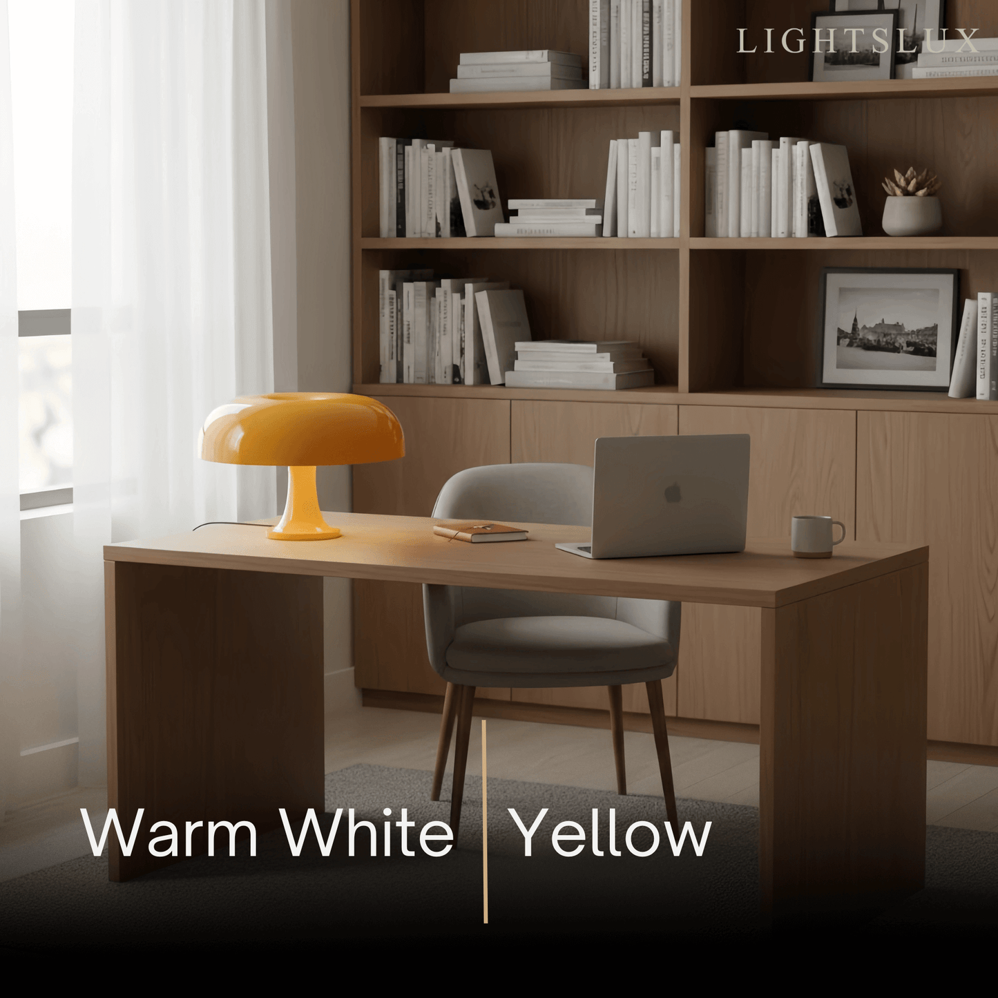 Mahara Mid-Century Modern Mushroom Table Lamp