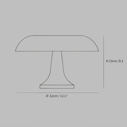 Mahara Mid-Century Modern Mushroom Table Lamp