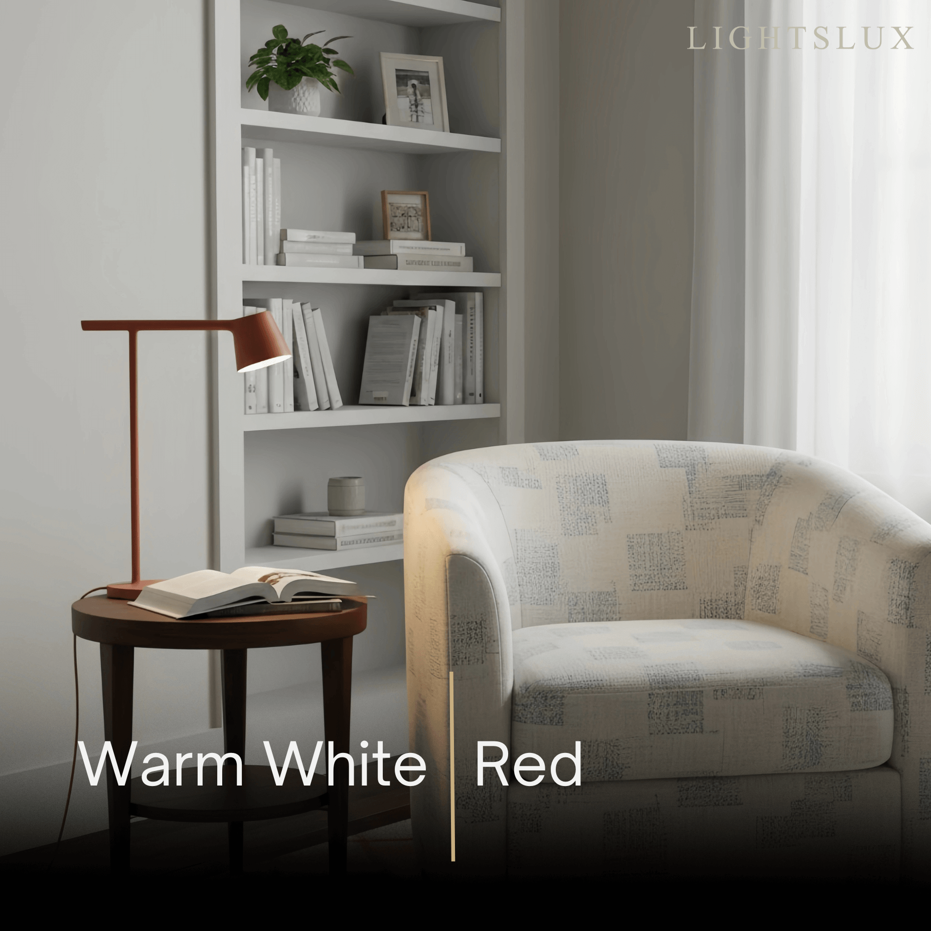 Minimalist Adjustable Table Lamp — Opal Acrylic 