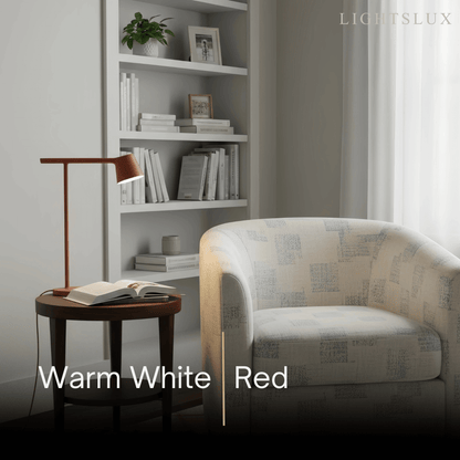 Minimalist Adjustable Table Lamp — Opal Acrylic 