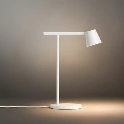 Minimalist Adjustable Table Lamp — Opal Acrylic 