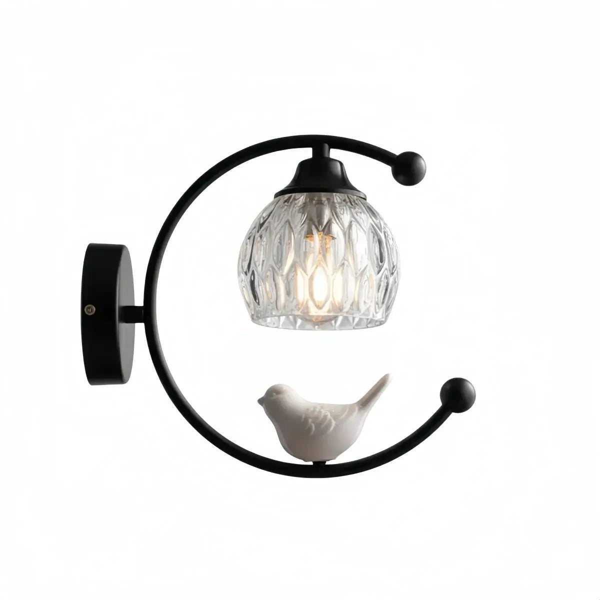 Artistic Ceramic Bird Wall Lamp