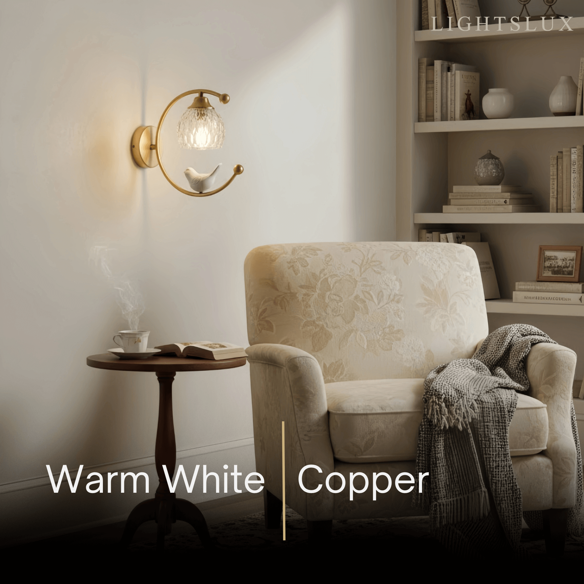 Artistic Ceramic Bird Wall Lamp