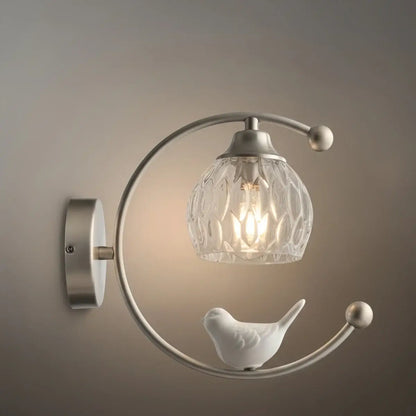 Artistic Ceramic Bird Wall Lamp