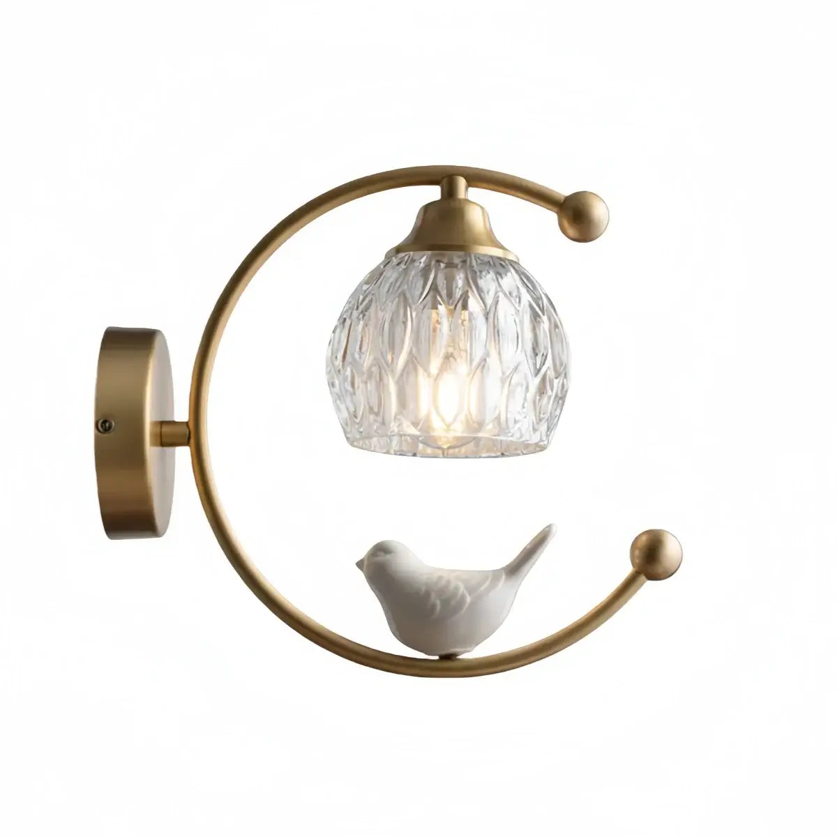 Artistic Ceramic Bird Wall Lamp