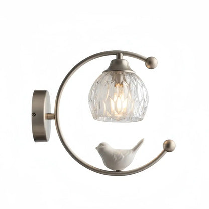 Artistic Ceramic Bird Wall Lamp