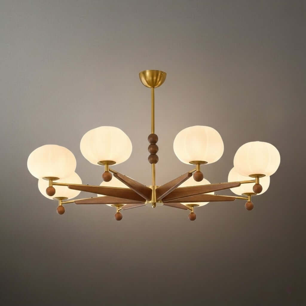 Mid-Century Modern Starburst Chandelier 