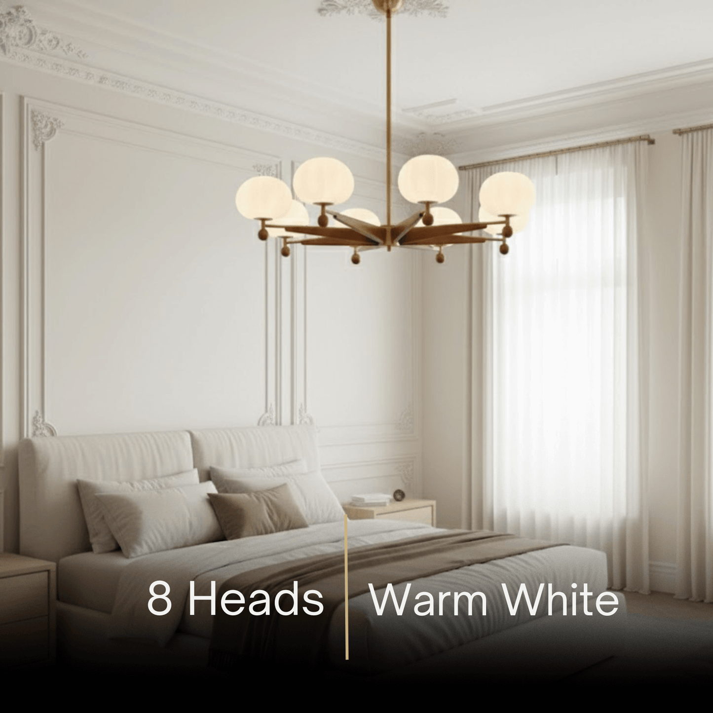 Mid-Century Modern Starburst Chandelier 