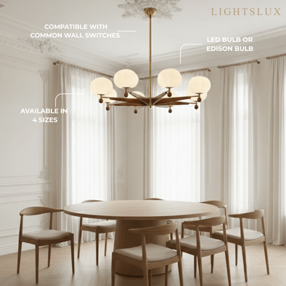 Mid-Century Modern Starburst Chandelier 