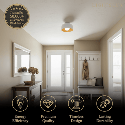 Modern Industrial Sphere Ceiling Light