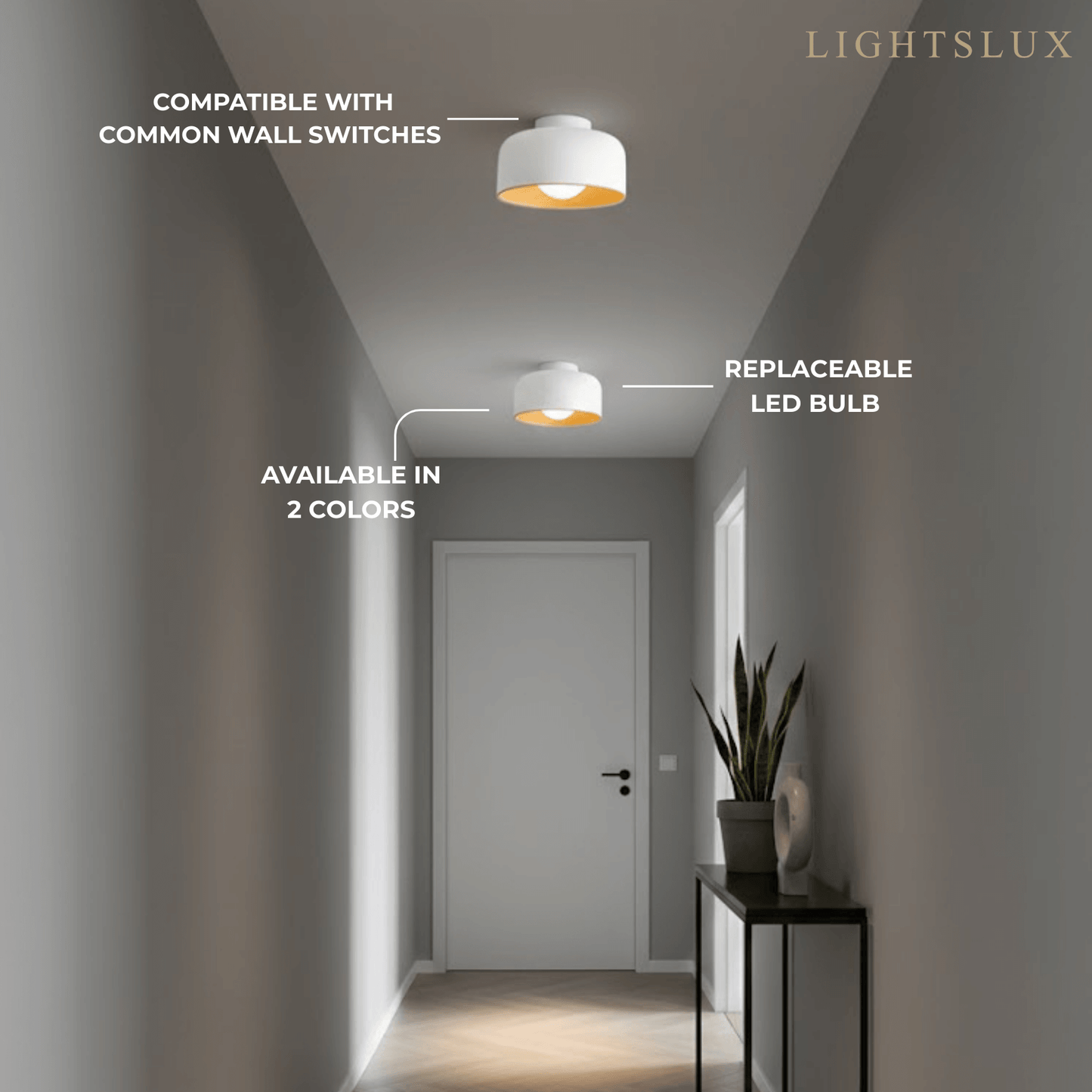 Modern Industrial Sphere Ceiling Light