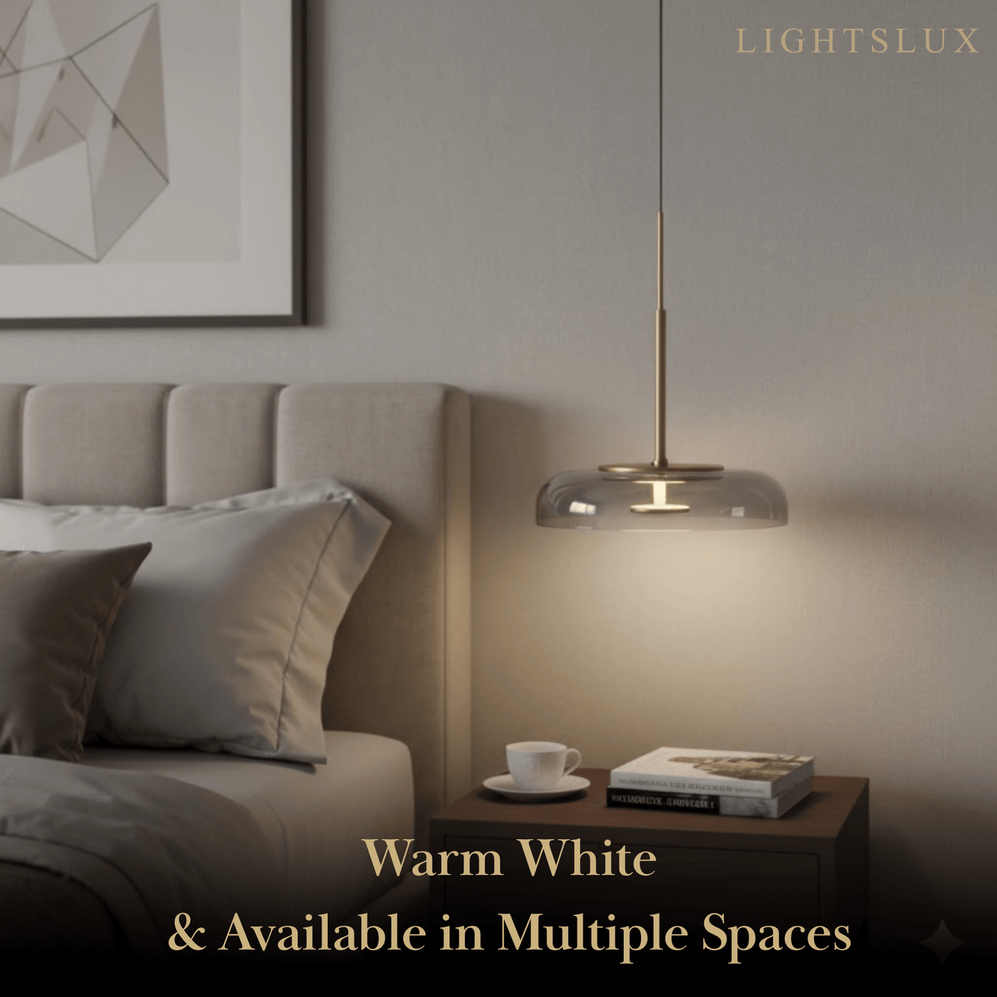 Pendant Lamp — Clear Glass Sphere & Brass Accent for Kitchen Island