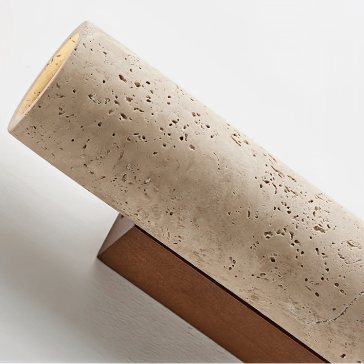 Minimalist Travertine Wall Lamp