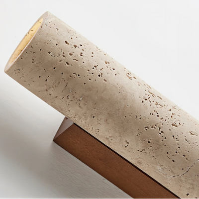 Minimalist Travertine Wall Lamp