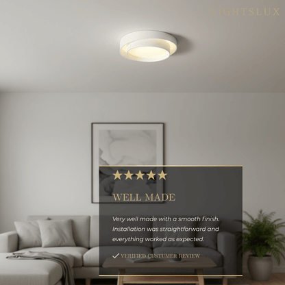 Contemporary Cylinder Ceiling Light — Matte Neutral LED for Living Room