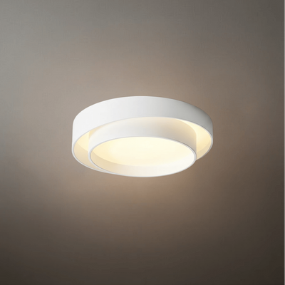 Contemporary Cylinder Ceiling Light — Matte Neutral LED