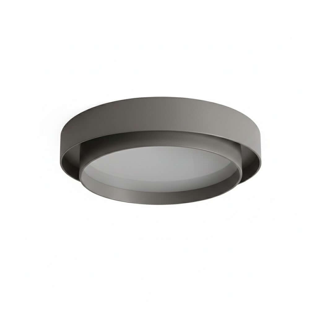 Contemporary Cylinder Ceiling Light — Matte Neutral LED