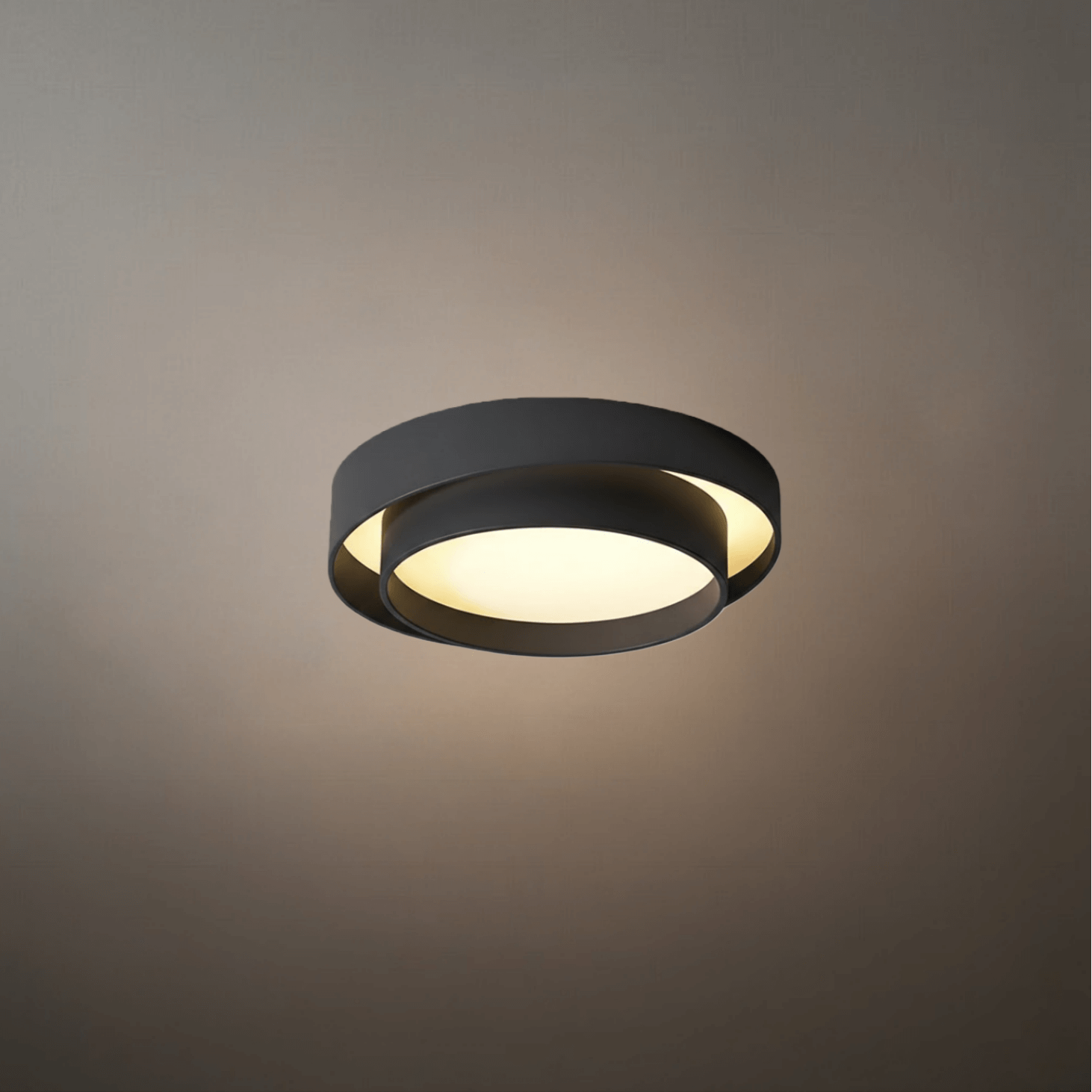 Contemporary Cylinder Ceiling Light — Matte Neutral LED