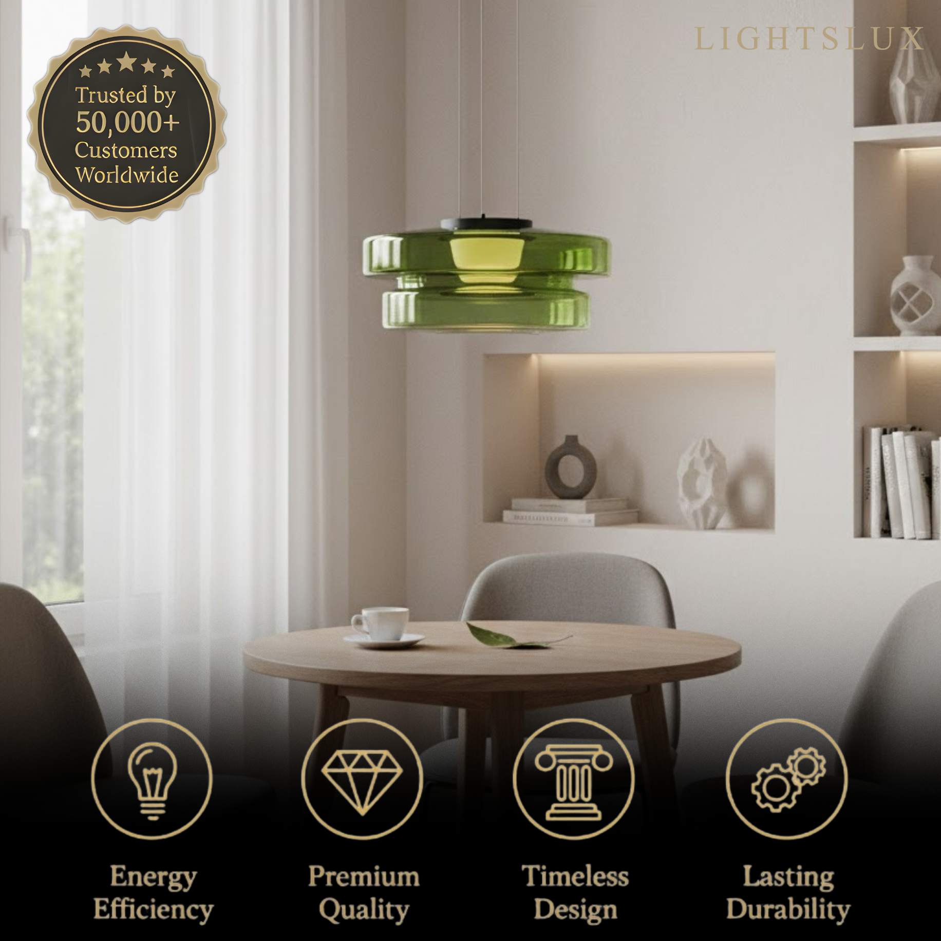 Modern Glass Pendant Light 