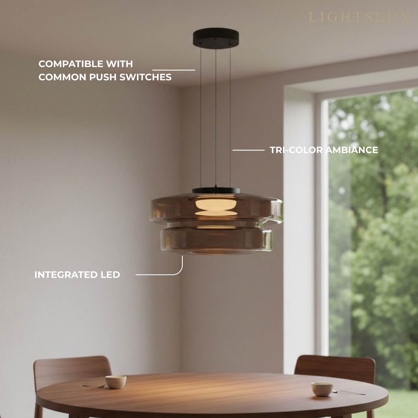 Modern Glass Pendant Light 