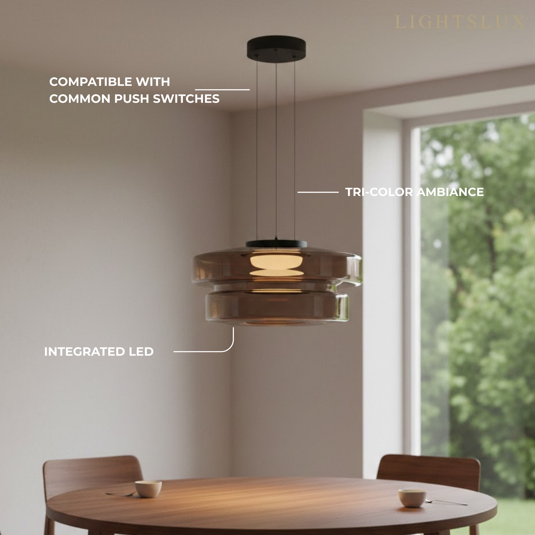 Modern Glass Pendant Light 