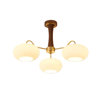Modern Moon Pendant Light – Mulberry Silk White