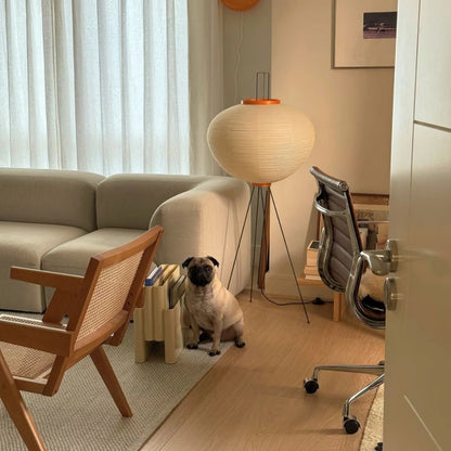 Japanese Floor Lamp – Mulberry Paper Lantern Light 