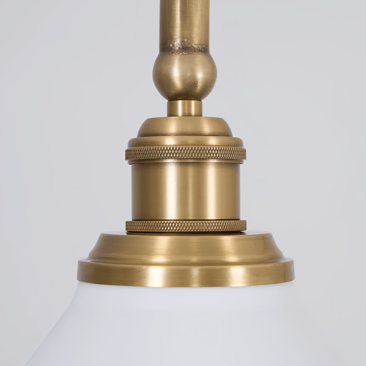 Modern Brass Pendant Light – White Ceramic Island Chandelier