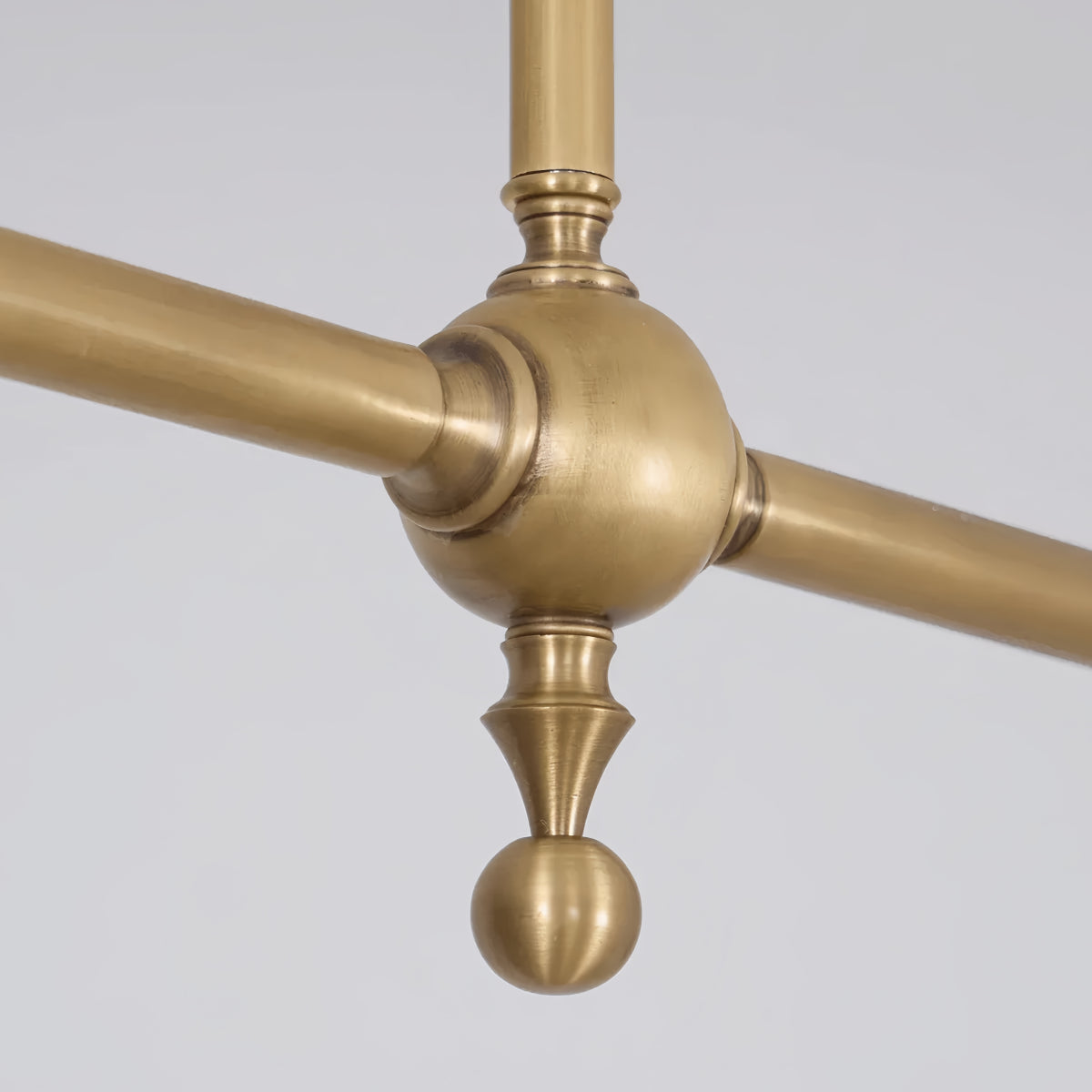 Modern Brass Pendant Light – White Ceramic Island Chandelier
