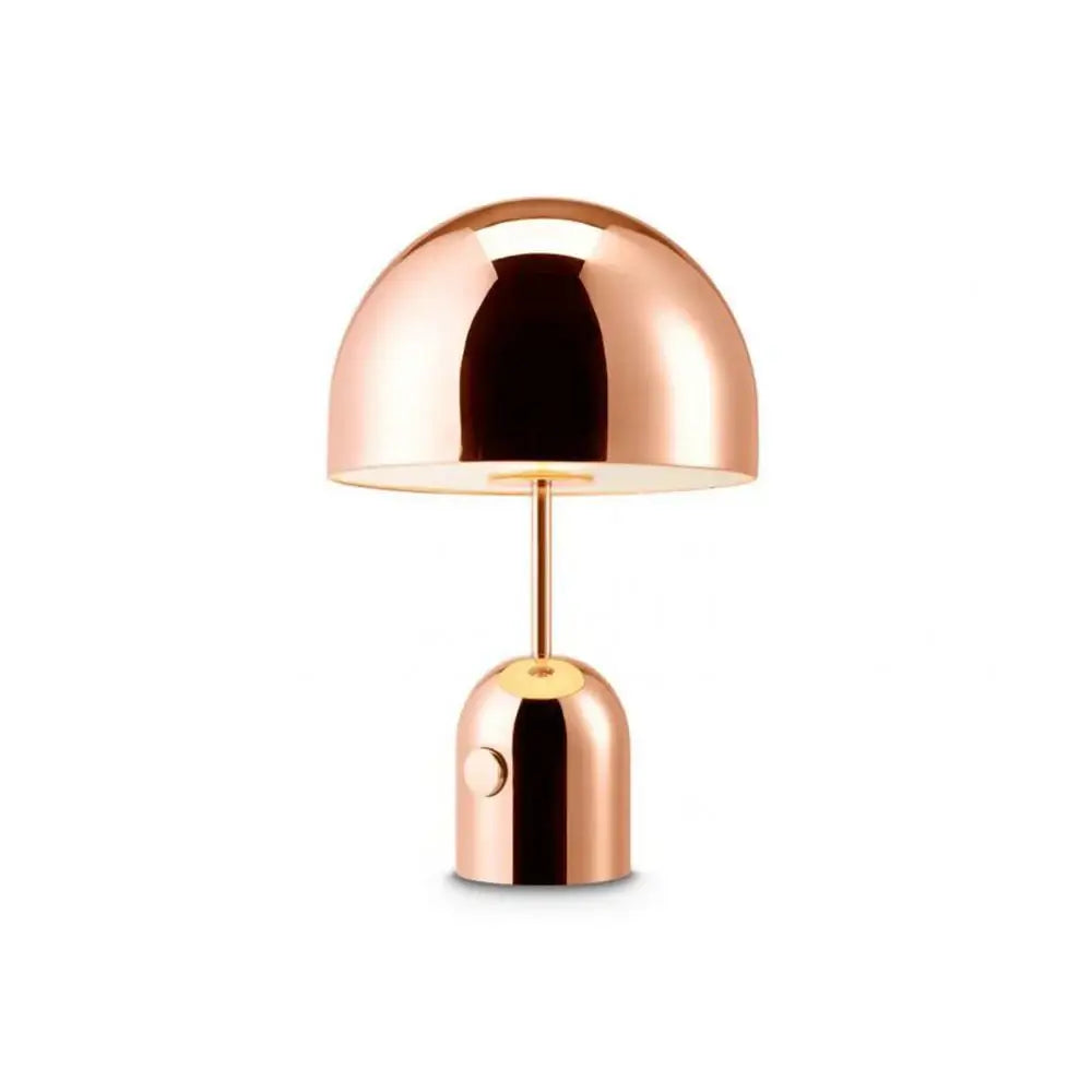 Modern Bell Table Lamp – Metal Dome Desk Light
