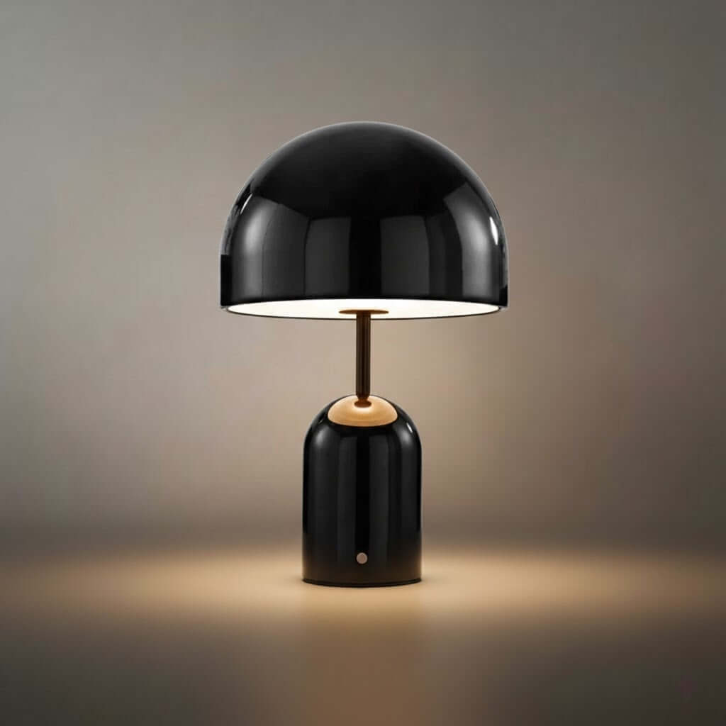 Modern Bell Table Lamp – Metal Dome Desk Light