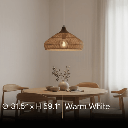 Modern Fabric Table Lamp – Copper and Walnut Wood Bedside Light
