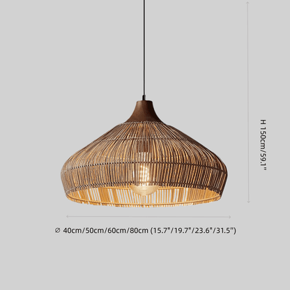 Modern Fabric Table Lamp – Copper and Walnut Wood Bedside Light