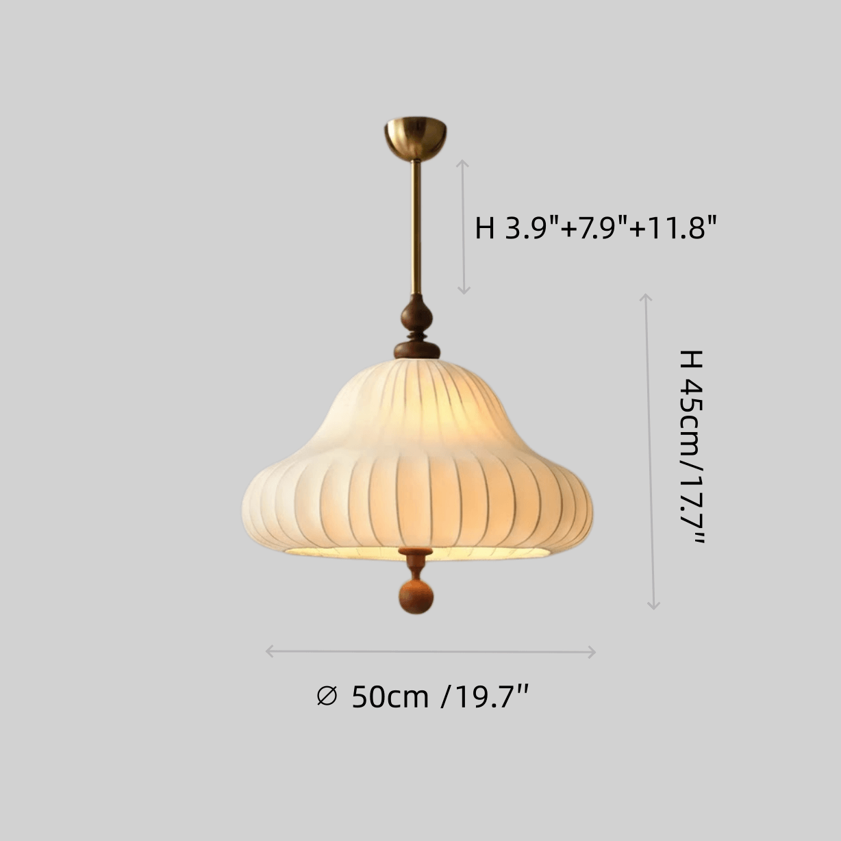 Modern Fabric Pendant Light – Sculptural Flower Ceiling Lamp for Dining Room