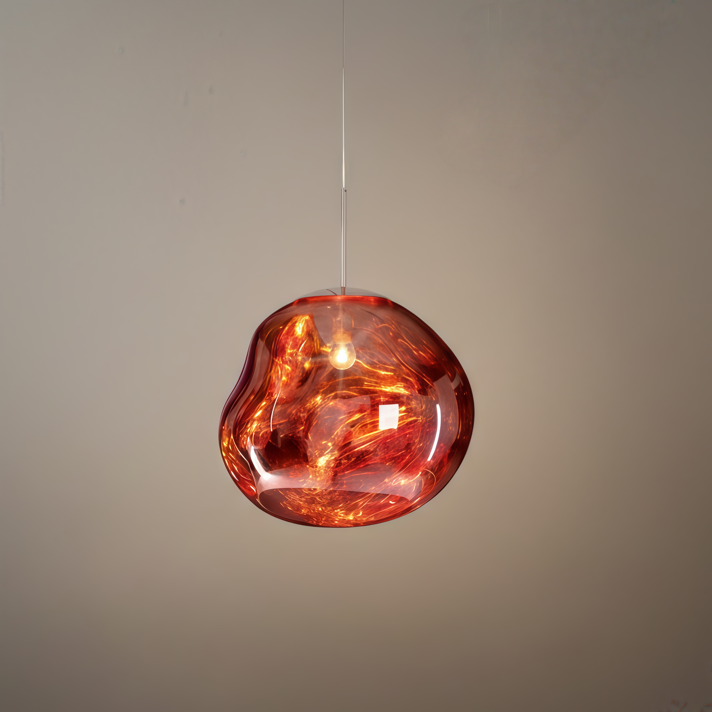 Contemporary Twisted Pendant Lamp — Mirror Finish in 4 Color for Dining Room/Living Room