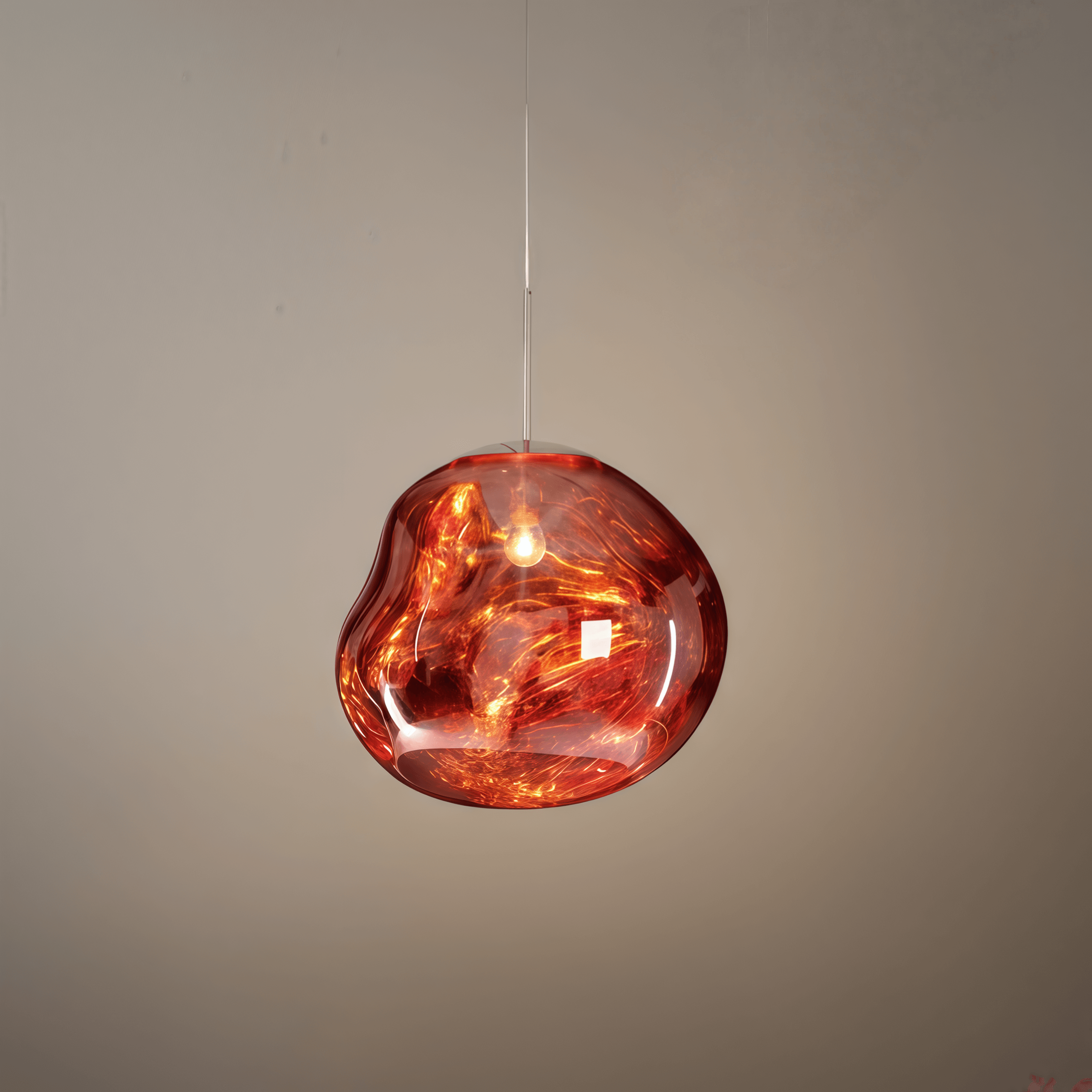 Contemporary Twisted Pendant Lamp — Mirror Finish in 4 Color