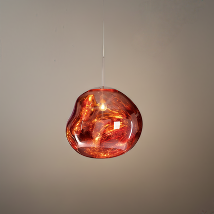 Contemporary Twisted Pendant Lamp — Mirror Finish in 4 Color for Dining Room/Living Room