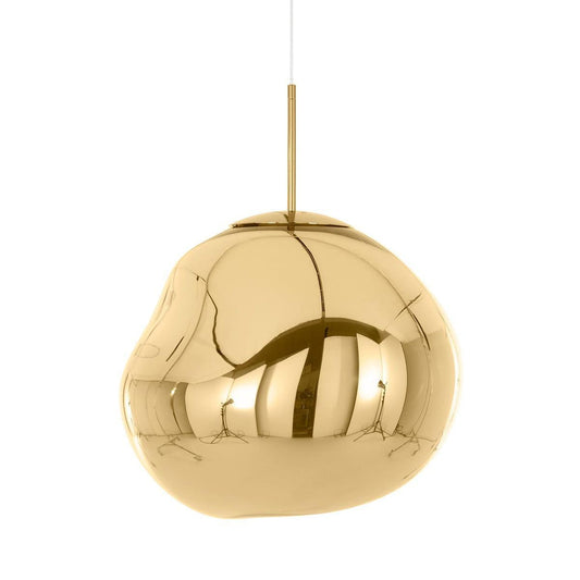 Contemporary Twisted Pendant Lamp — Mirror Finish in 4 Color for Dining Room/Living Room